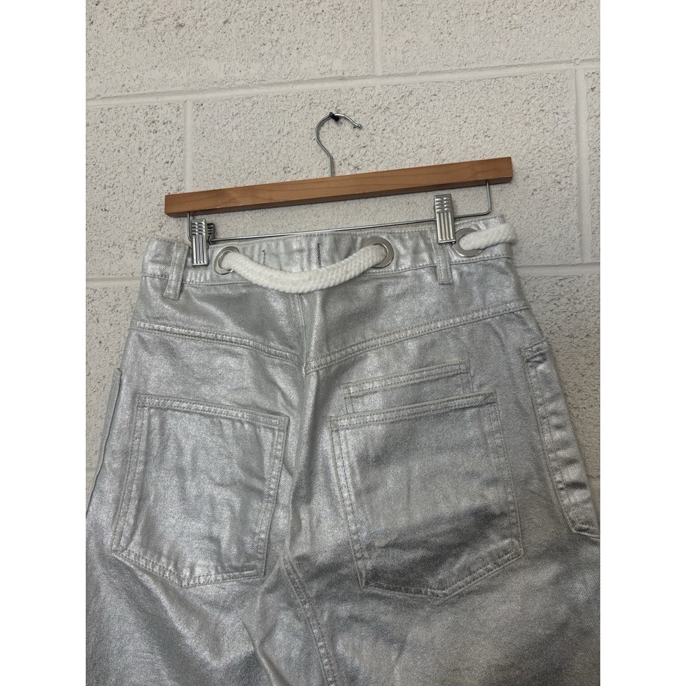 We The Free Moxie Metallic Law Waist Jeans Women's 26 Retail $148 - Picture 5 of 5